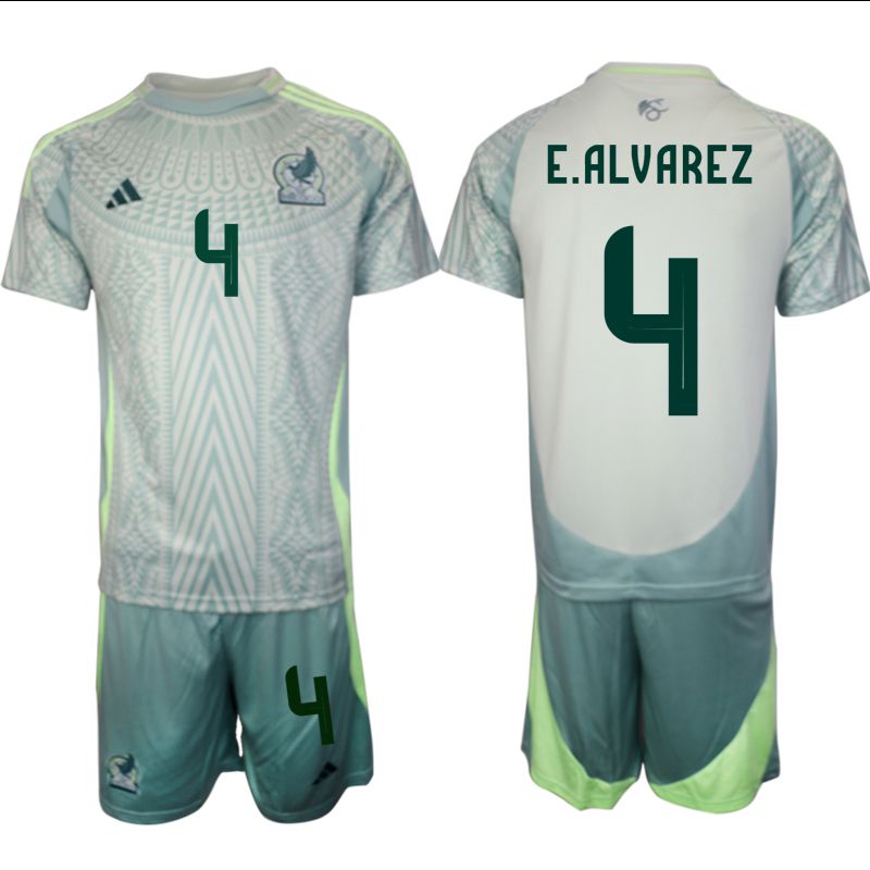 Men 2024-2025 Season Mexico away green 4 Soccer Jersey